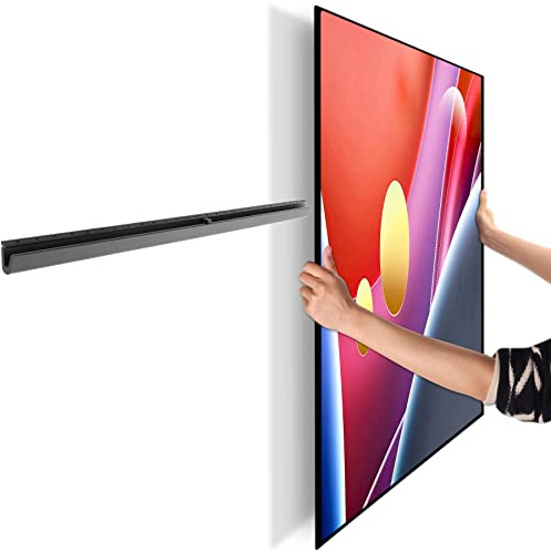 AENTGIU Studless TV Wall Mount, No Drill Drywall TV Mount for 32-75 Inch Smart TVs, Max VESA 600x400mm, Low Profile, No Stud, No Anchors, Tv Wall Bracket Hanger, Holds up to 150 lbs