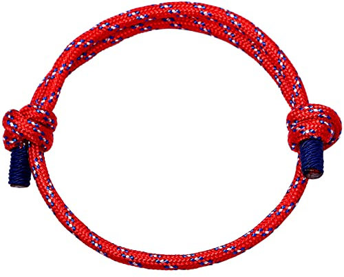 Cupimatch Bracciale Uomo Corda Intrecciata,Braccialetto Donna Nautico Bracciali Regolabili Marine Abbinamento Colore 4
