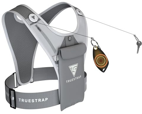 TrueStrap® Running Phone Holder Vest |The Most Innovative & Secure Running Phone Holder | Running Accessories for Men & Women | Reflective Phone Holder | UK Design Registered (Silverback)