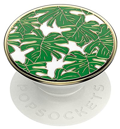 ​​​​PopSockets Telefongriff mit expandierendem Stände - Emaille Monstera