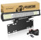 SKYWORLD 20 inch 510W Led Light Bar Off Road Driving Lights, License Plate Mount Bracket Holder with 12V Strobe Remote Control Wiring Harness Cable Kit for Truck 4x4 Vehicles Exterior Car Lighting