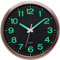 VINILITE Leuchtende Wanduhr 30cm Wanduhr Modern ohne Tickgeräusche Nachtlicht Wanduhren Batteriebetrieben für Kinderzimmer, Küche, Wohnzimmer, Schlafzimmer, Büro