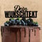 Wunschtext Cake Topper aus Acryl zur Hochzeit Geburtstag Taufe Party usw. | für Dich personalisiert | Wunschnamen | Kuchendeko Tortenstecker | schwarz | Kuchendekoration und Tortenschmuck