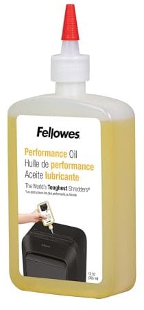 Fellowes Huile Pour Destructeur De Papier Coupe Croisée Et Micro Coupe, 355ml