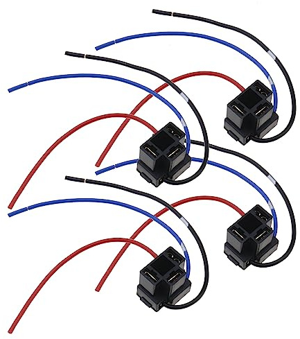 YINETTECH 4pcs H4 3 Broches Phare Fil Harnais Adaptateur Réparation Lampe Harnais Prise Câble Fil Connecteur Automobile éclairage Pièces 15cm