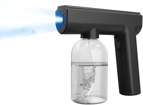 Nebelgeräte Nebelmaschine 300 ml Behälter, kabelloses Sprühgerät, leistungsstarke Funktion, Schnellwasch Zerstäuber mit wiederaufladbarem 2000 mAh Akku, Sprühpistolen für Badezimmer