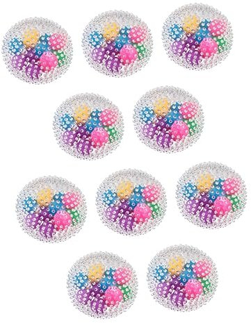 Toyvian 10 STK Entlüftungskugel Drücken Palm Massager Yoga Ball Triggerpunkt-massageball Manuelle Rückenmassagegeräte Spielset Für Kinder Spielzeug TPR-Material Schaumstoffrolle Baby Tief