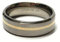 Ring TITAN teilweise mattiert bicolor 585/- Gold Inlay Bandring #62