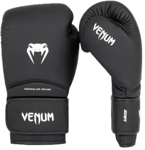 Venum, Contender 1.5 Boxhandschuhe, Unisex Erwachsene, 12 Oz, Schwarz/Weiß