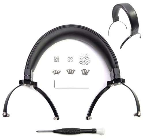 Voarmaks Kopfband aus echtem Leder, Vollmetall, kompatibel mit Beyerdynamic DT700, DT770, DT880, DT900, DT990, DT1990, DT1770, DT860, T5 Amiron Kopfhörer-Ersatz-Kopfbandreparatur