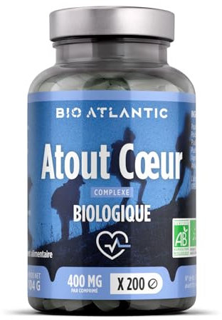 Atout Coeur Bio - Ail, Aubépine, Aubier de Tilleul, Olivier - 200 comprimés