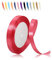 10mm Pastèque Rouge Ruban Satin pour Emballage Des Cadeaux,23 mètres Polyester Rubans pour Bouquets,Ballon,Couture,Nœuds,Gâteau,Satin Ruban Roll pour Décoration de Mariage/Anniversaire/Noël/Fête