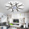 NVZHIDAI LED Ceiling Fan Lights Alexa Bedroom Remote Control Silent Ceiling Light with Fan Dimmable Reversible 6 Speed Flush Mount Fan Light Smart DC Large Modern for Living Room, Lounge, Black||B
