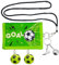 FINEASY Portefeuille Enfant, Motif Football Porte-Monnaie Garçon, Sac Tour de Cou avec Porte-Clés de Football und Pendentif Réfléchissant Football, Idéal pour Fans de Football