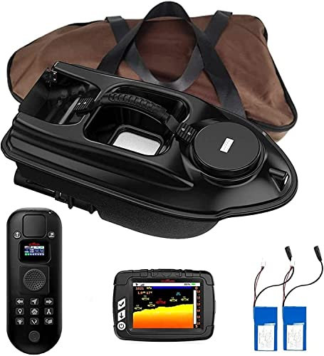 YLLLLY 500M GPS Wireless Fishing Bait Boat Carp Fishing Boat Motoscafo RC Barca 3 Tramogge Ecoscandagli GPS LCD con sensore Sonar, Barca Esche, Barca Esche da Pesca, Barca Nido.(Bait Boat T18)