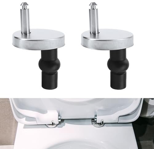 GGTTNRT 2 Packs Toilet Seat Hinges Toilet Seat Fittings, Quick Release Toilet Seat Fixings, for Wc Toilet Blind Holes