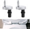 GGTTNRT 2 Packs Toilet Seat Hinges Toilet Seat Fittings, Quick Release Toilet Seat Fixings, for Wc Toilet Blind Holes