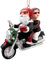 Spooky Thru Noel Biker Santa and Mrs. Claus Motorradfahrer Weihnachtsbaumschmuck, Hängender Schmuck aus Resin für Weihnachten und Welt-Motorradtag