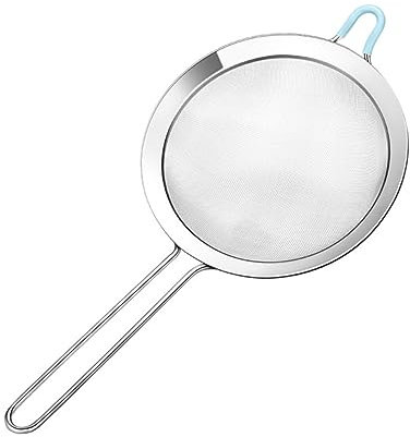 2 Piezas colador de harina de harina colador de malla doméstico accesorios cocinita chino conveniente de malla de a conveniente acero inoxidable 304 Garneck