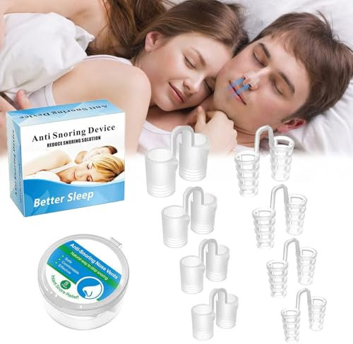 Schnarchstopper Anti Schnarch Nasenspreizer, 8 Stück Gegen Schnarchen Stopper Nasenklammer Nasendilatator Snoring Stopper, Hilfsmittel Gegen Schnarchen Besser Atmen