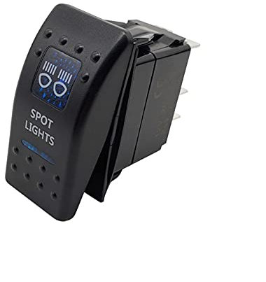 Auto-Lichtschalter für LKW-Wohnwagen-Motocycle-Boot wasserdichte Dual-LED-Lichtleiste Auto-Styling auf AUS-Taste Rocker-Schalter(6)