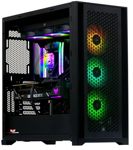 Veno Scorp Gaming PC - AMD Ryzen 7 9800X3D Gen Nvidia Geforce RTX 5080 16GB Graphics Card - 32GB 6000Mhz DDR5 Ram - 1TB Gen 4 NVMe - 1000W Gold Rated PSU - Wi - Fi - Corsair 5000D ARGB Black