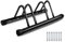 Uqezagpa Two Bike Floor Stand Carbon Steel Parking Rack Bicycles Storage Organizers Freestanding Bike Stand Adjustable
