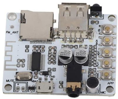 Bluetooth Audio Receiver Modul Wireless High Fidelity Lustless Audio Getriebeschaltkarton für Autolautsprecherverstärker DIY -Projekte 50x40mm