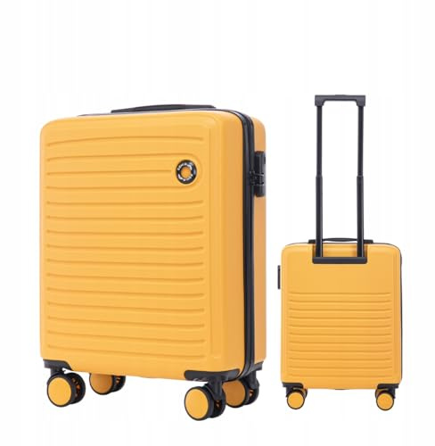 Wings COOT Handgepäck Koffer 20 Zoll Hartschalenkoffer mit Spinner Rollen 360°, Kabinenkoffer S ABS+ mit Zahlenschloss