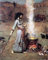 1art1 John William Waterhouse Poster Der Magische Kreis, 1886 Kunstdruck Bild 50x40 cm