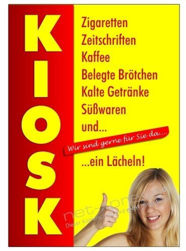 net-xpress Kioskposter für Kiosk-Werbung DIN A1, Werbeplakat Plakat Poster Werbung