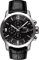 Tissot PRC 200 Uhr (Armbanduhr, Herren, Edelstahl, Leder, Schwarz), Schwarz, Armband