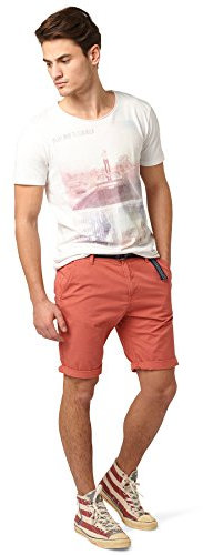 Tom Tailor Light Twill Chino Bermuda/603, Shorts Uomo, Rosa (faded rose 4661), 42 (Taglia produttore: 28)