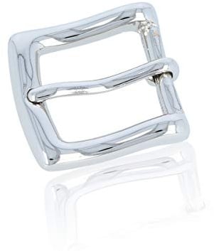 FREDERIC HERMANO Gürtelschnalle Buckle 20mm Metall Silber - Buckle Venezia - Dornschliesse Für Gürtel Mit 2Cm Breite - Silberfarben