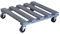 Wagner Soporte con Ruedas para Plantas PALETTI 38 x 38 x 9,5 cm I para Uso Exterior + Interior I Tubroller de Madera Maciza FSC®, antracota I Capacidad de Carga 120 kg I 20042201