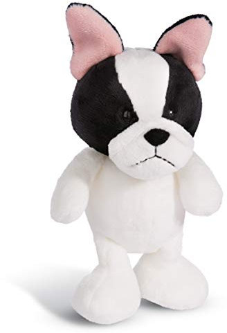 NICI 45101 Kuscheltier Französische Bulldogge 20cm, Plüschtier für Mädchen, Jungen und alle Hundeliebhaber, weiß