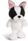 NICI 45101 Kuscheltier Französische Bulldogge 20cm, Plüschtier für Mädchen, Jungen und alle Hundeliebhaber, weiß