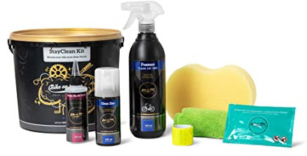 BIKE on Wax Komplettes Fahrrad-Reinigungsset Ultimativer Fahrradpflegeeimer | Reinigungsset für alle Fahrradtypen | StayClean Kit für die Fahrrad-Komplettpflege