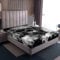 Homewish Totenkopf Unterlaken Halloween Spannbetttuch Gothic Nebel Rauch Totenkopf Skelett Bettwäsche Grau Oberlaken für Junger Mann Teens, Zimmer Dekorativ 90x200x30,Luxus Mikrofaser