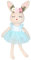 JUSTQUNSEEN Hase Kuscheltier 42cm plüschhase, Baby Geschenk mädchen, Kuscheltier hase für Mädchen, Jungen & Babys, Plüschhase zum Spielen und Knuddeln als Geschenk geeignet (Gelb)