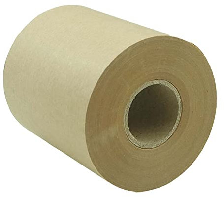 varivendo Papierrolle 50 m Natürliches Recyclingpapier zum Einpacken von Geschenken, Basteln, Stauen, Verpacken, Versenden, Paket Dekorpapier (75 mm x 50 m (1Rolle))