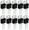 10 Pz L7805 Regolatori di Tensione, L7805 Lm7805 7805 Regolatore di Tensione Positivo Lineare 5 V 1,5 A 220 Stabilizzatore di Tensione A 3 Terminali Transistor Stabilizzatore Ic Chip