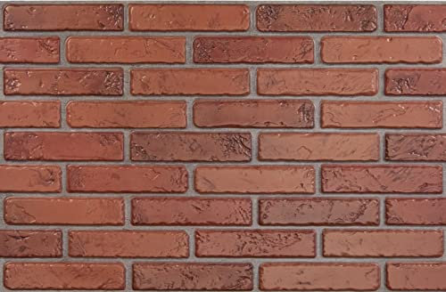PVC Kunststoff Wandpaneele 3D Dekorative Fliesen Verkleidung (Naturziegel)
