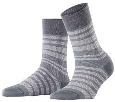 FALKE Damen Sensitive Sunset Stripe Socken druckfreier Komfortbund flache Naht gegen Druckstellen gestreift komfortabel für Diabetiker atmungsaktives nachhaltiges Lyocell 1 Paar | für Diabetiker geeignet