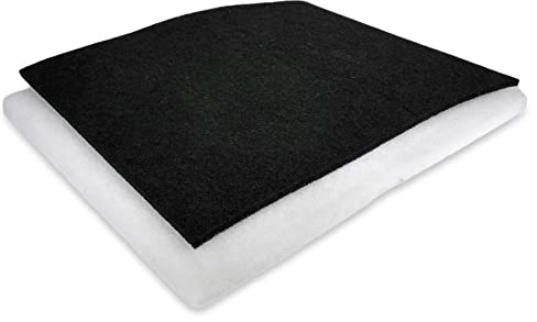 Universal Dunstfilter & Fettfilter für Dunstabzugshauben | Individuell zuschneidbare Filterplatte | Flachfilter Top Filterqualität Made in Germany Öko-Tex zertifiziert (1, Aktivkohle)