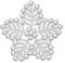 KristLand Crystal Broche Flocon De Neige Broche pour Mariée Art Déco Vintage Fleurs Mariage Fiançailles Party Demoiselle d'honneur Noël Echarpe Cadeaux pour Dames