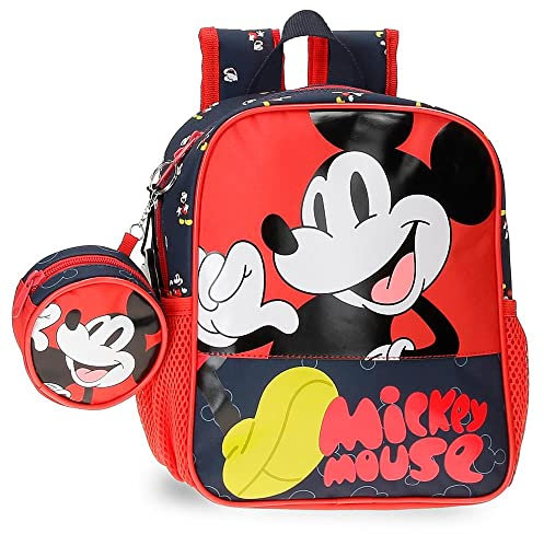 Disney Mickey Mouse Fashion Rucksack Kindergarten Mehrfarbig 21 x 25 x 10 cm Mikrofaser 5,25 l, bunt, Kindergartenrucksack