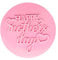 Happy Mothers Day Stamp Happy Mothers Day Embosser Stamp for Fondant Icing Cupcake Baking Cookie Cake Fondant Stamps Decorating Accessories, Mother's Day Gifts for Mum, Pink