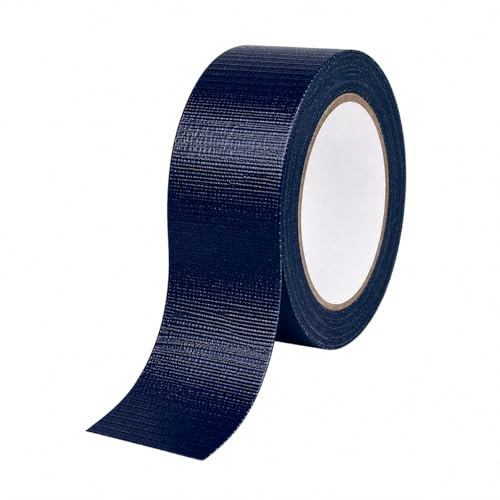SARIMON Cinta adhesiva impermeable Gaffer cinta adhesiva resistente al agua, cinta adhesiva resistente para reparación de tela, cinta adhesiva de 48 mm x 10 m (rollo individual) (azul marino 1, 48 mm
