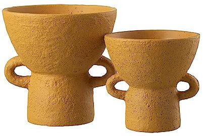 J-Line VASE Zenia Keramik Ocker Large